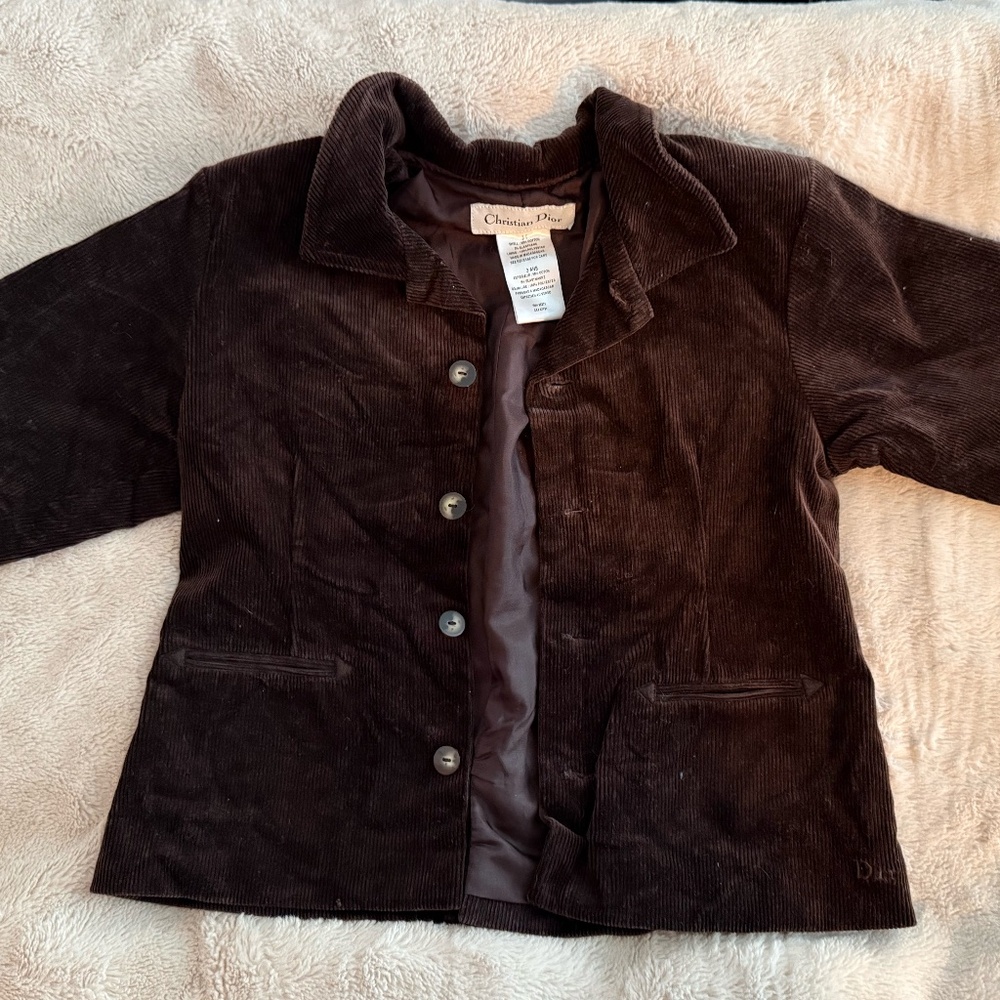 boys christian Dior corduroy jacket